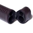 thumbnail image 2 of OKKO Billiard Pool Cue Hard Deluxe Oval Case Faux Crocodile Leather 1x1 Dark Brown, 2 of 11