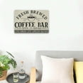 thumbnail image 2 of Vintage Fresh Brewed Coffee Bar Metal Sign Retro Coffee Shop Open Hours Wall Decor Home Kitchen Cafe Restaurant Coffee Espresso Latte Cappuccino Macchiato Tin Sign Wall Art, 2 of 6