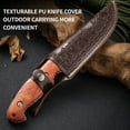 thumbnail image 4 of solid wood handle knife hunting knife, barbecue knife home knife kitchen knife is suitable for home outdoor camping fishing, 4 of 10