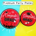 thumbnail image 6 of 24 Guests Graduation Party Plates Napkins Supplies Set Congrats Grad Class of 2025 Disposable Dinnerware Tbeleware Grad Party Decoration Favors, 6 of 6
