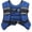 Blue, variant on Weighted Vest, 6lb/8lb/12lb/16lb/20lb/25lb/30lb Weight Vest with Reflective Stripe for Workout, Strength Training, Running, Fitness, Muscle Building, Weight Loss, Weightlifting Blue,20lb