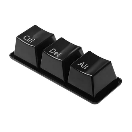 

Plastic Cup Coffee Cups Cups 3Pcs Tea Cup Set Keyboard Key Ctrl-Alt Mug Coffee Container For Home Office Black
