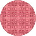 thumbnail image 1 of Ahgly Company Machine Washable Indoor Round Transitional Light Salmon Pink Area Rugs, 6' Round, 1 of 7