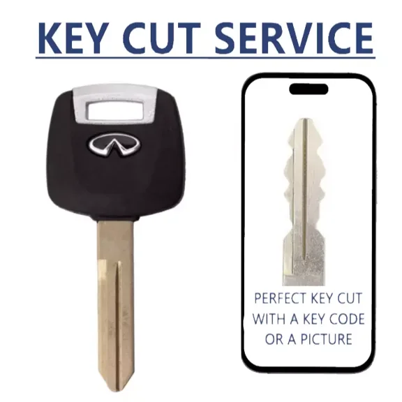 Key Cut Service N101 N102 Transponder Chip Key for G20 I30 I35 QX4 1999-2004