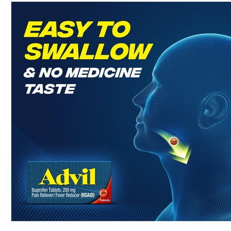 Advil Pain and Headache Reliever Ibuprofen, 200 Mg Coated Tablets, 130 Count