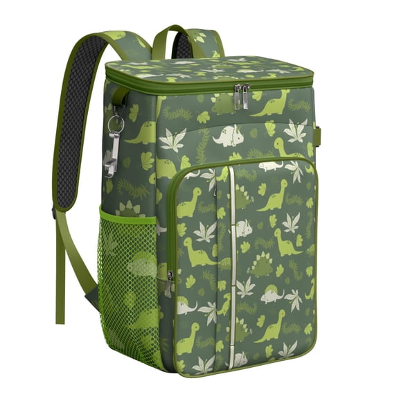 Funny Dinosaur Lover Backpack Cooler – Leakproof Insulated Cooler Bag with Cartoon Dino Print, Ideal for Work, Picnic, Travel & Family Outings