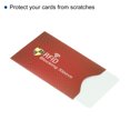 thumbnail image 3 of Uxcell Protect NFC Holder RFID Blocking Credit Card Sleeves, Wine Red 20 Pack, 3 of 5