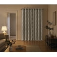 thumbnail image 3 of SUNSHIELD ESSENTIALS Brent Embroidery 100% Blackout Curtains for Living Rooms, 50” x 84”, Ivory/Linen, 3 of 7