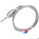 thumbnail image 2 of Sensor de temperatura tipo K RTD Sonda de temperatura termopar de acero inoxidable 1/2 NPT Conector desmontable de 3 pines con cable de 2 m / 6,6 pies, 2 of 10