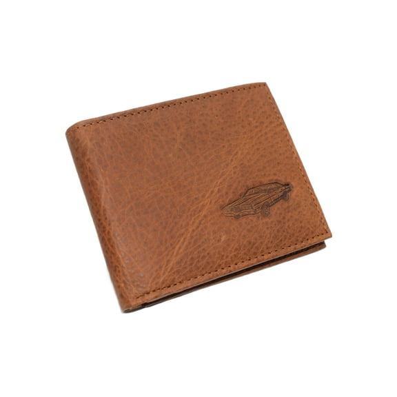 Classic Car RFID Blocking Men's Bifold Trifold Genuine Leather Wallet Bifold