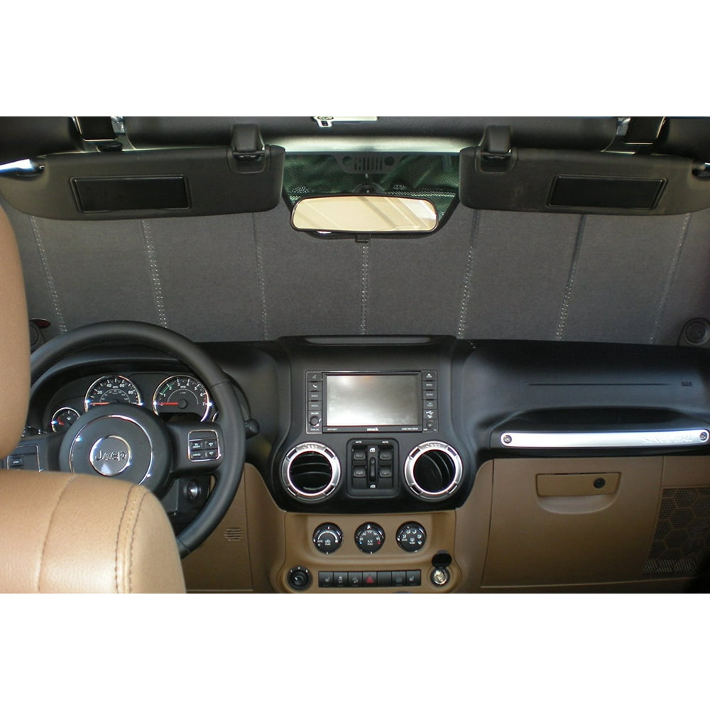 FOLDING Priemium Windshield Sunshade for Jeep Wrangler w/JK Body 2007