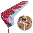 thumbnail image 1 of Huahao Christmas Table Runner, 1 Piece Festive Christmas Tablecloth Decoration Christmas Dinner Table Decoration Tablecloth, Christmas Table Decoration (180 x 32cm), 1 of 5