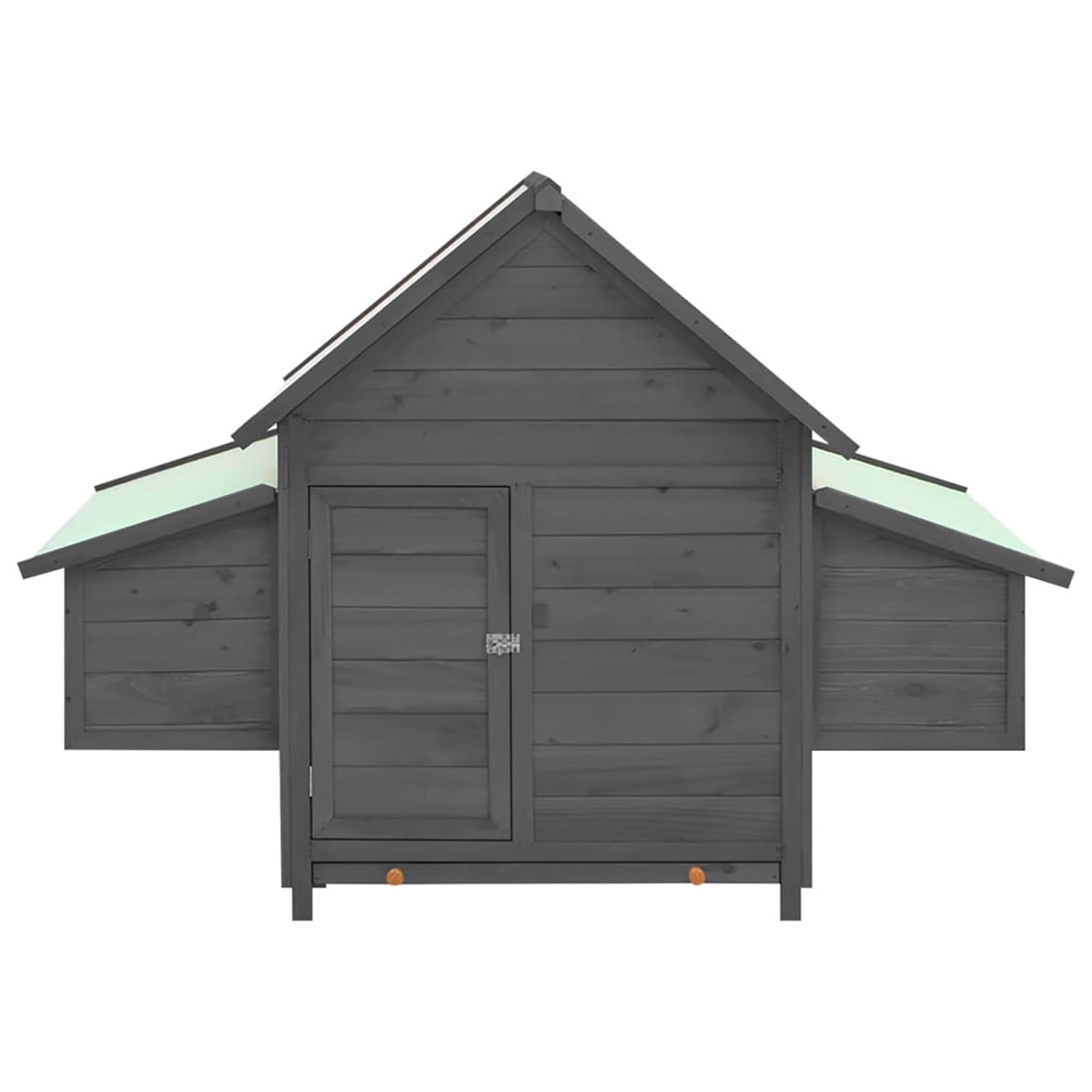 Pefilos 59.8" Chicken Coop Outdoor with Nest Boxes, Solid Firwood Rabbit Cages for Indoor, Large Hen House for Water-Resistant Roofs, Gray Pefilos 59.8" Chicken Coop Outdoor with Nest Boxes, Solid Firwood Rabbit Cages for Indoor, Large Hen House for Water-Resistant Roofs, Gray