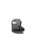 thumbnail image 3 of FitFlop Women's Lulu Glitz Toe-Post Sandal, All Black, Size 5, 3 of 7