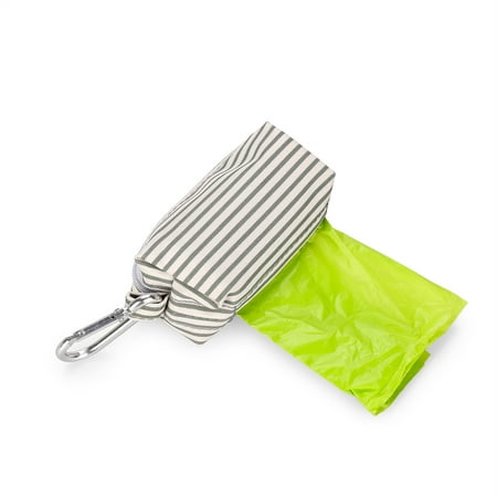 Diaper Bag Dispenser with 80 Disposable Unscented Waste Bags (4 Refill Rolls) for Baby and Toddler Poop or Dirty Clothes