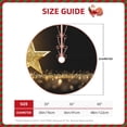 thumbnail image 2 of Balery Gold Glittering Stars Printed Christmas Tree Skirt , Merry Christmas Party Christmas Tree Decoration,Adjustable Tree Skirt-30", 2 of 6