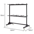 thumbnail image 2 of Safco Two-Tier - Chariot - Acier Pulvérisé - Noir, 2 of 7