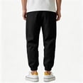 thumbnail image 6 of Mens Linen Pants Casual Summer Elastic Waist Baggy Joggers Lightweight Drawstring Beach Lounge Pants with Pockets, XL, 6 of 7