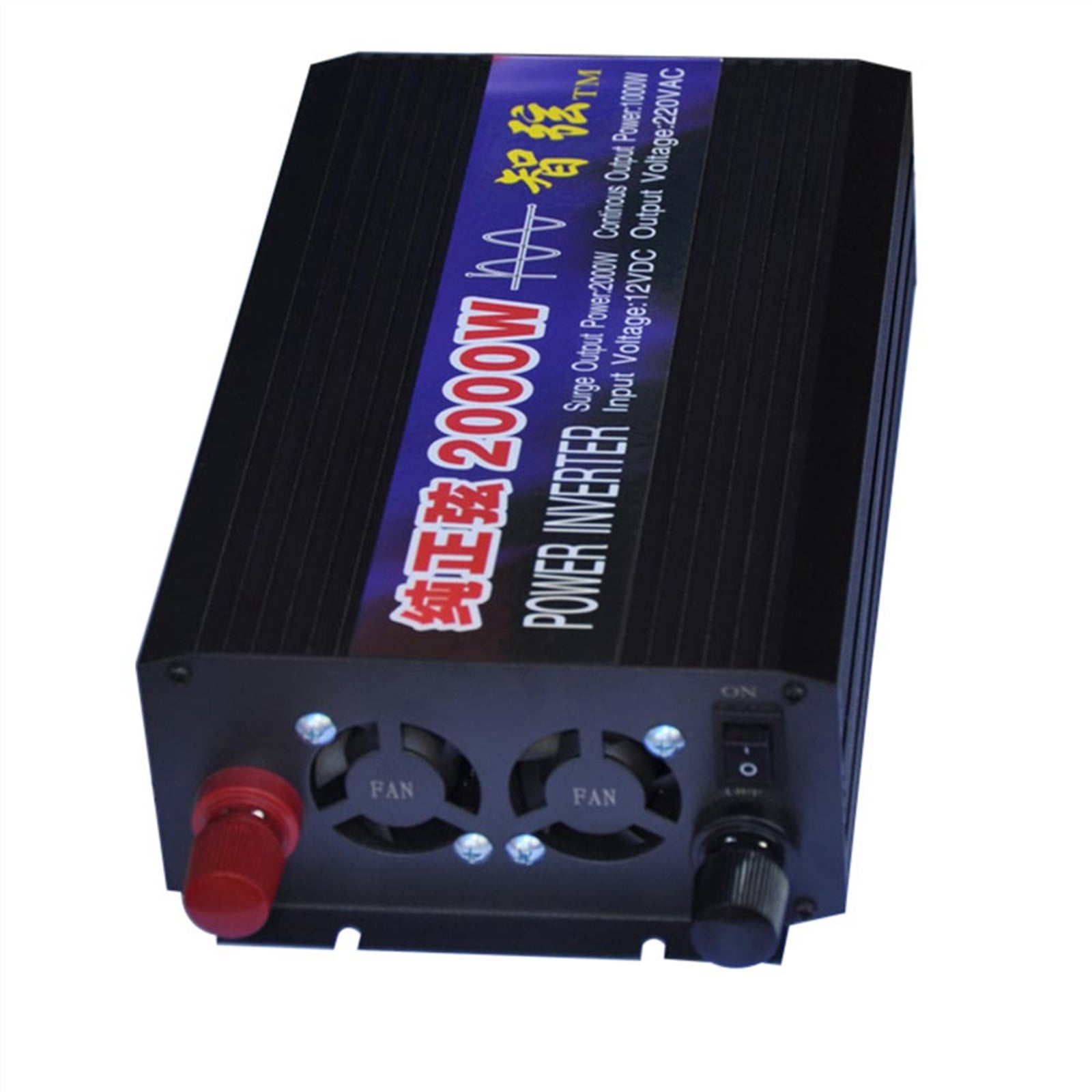 Pure Sine Wave Inverter 1000W 2000W 2600W Power DC 12V 24V To AC 110 220 Voltage 50-60Hz Converter Solar Car Inversor With LED ,High Conversion Efficiency