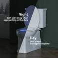 thumbnail image 6 of R&T Round Toilet Seat Cover Soft Slow Close with Built-in Night Light White Plastic, 6 of 8