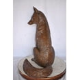 thumbnail image 2 of Fox Sitting Life Size Bronze Statue - Size: 20"L x 15"W x 28"H., 2 of 12