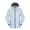 Light Blue, variant on Women's Hardshell Jacket, Thin Breathable Outdoor Sports Jacket with Full Zipper, Hood, and Thumb Holes, Ideal for Hiking, Running, Yoga, and Everyday Use