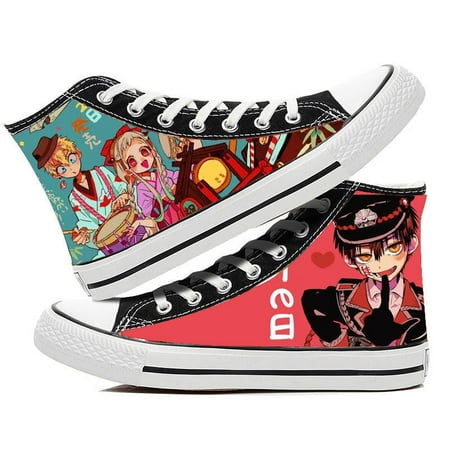 

Japanese Anime Toilet-Bound Hanako kun Titan Printed Canvas Sneakers High Top Lace ups Casual Walking Shoes