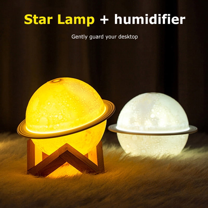 USB LED Moon Lamp Night Light Air Humidifier Oil Diffuser Household Humidifier 