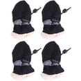 thumbnail image 2 of IGUOHAO 4PCS Chaussures Antidérapantes pour Chiens Bottes Imperméables pour Animaux de Compagnie pour la Neige et la Pluie Sangles de Fixation Réglables Cordon Protecteurs de Pattes de Chien, Noir, 2 of 9