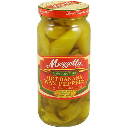Mezzetta Hot Banana Wax Peppers, 16 oz (Pack of 6) - Walmart.com