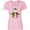 Classic Pink, variant on Inktastic Cute Penguin, Penguin With Striped Scarf Women's V-Neck T-Shirt