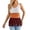 Orange, variant on Fleece Pullover Women Sleeveless Knit Color Blocking Tassel Lined Knit Womens Blouse,Orange,L