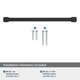thumbnail image 5 of Amerock Faircrest 10-1/16 inch (256mm) Center-to-Center Matte Black Cabinet Pull, 5 of 7