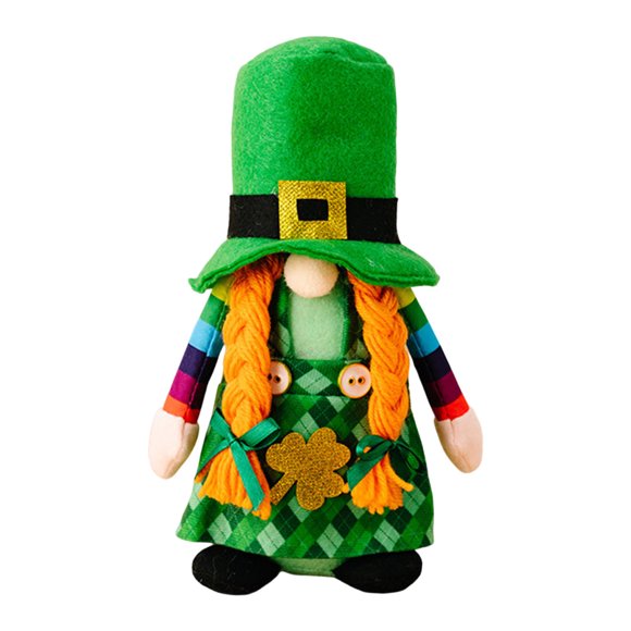 LILELIS Spring Home Furnishings Knitted Doll Decorative Green Hat Senior Ornament Window Bedroom Decorative Supplies Elephant Statues Outdoor Donkey Statues Outdoor