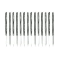 12Pcs Acrylic Candy Apples Sticks Rhinestone Dessert Sticks Decorative Candy Sticks Party Supplies