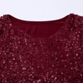 thumbnail image 6 of AWZXDE Shine Girls Glitter Tee Long Sleeve Round Neck Loose Fit Casual Blouse Comfortable Everyday Shirt For Toddler And Kid, 6 of 6