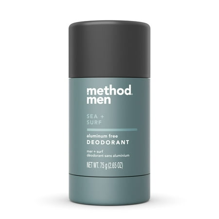 Method Men Aluminum Free Deodorant, Sea + Surf, 2.65 oz