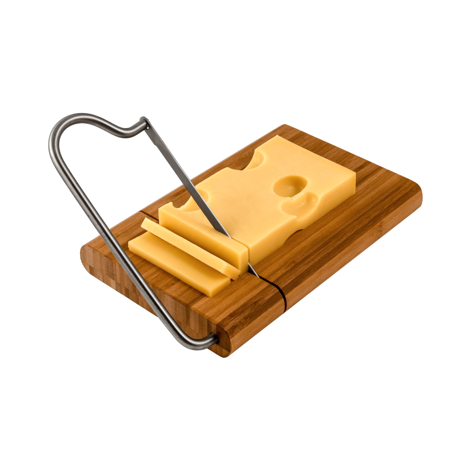 Swissmar Bamboo Cutting Board with Cheese Slicer Blade