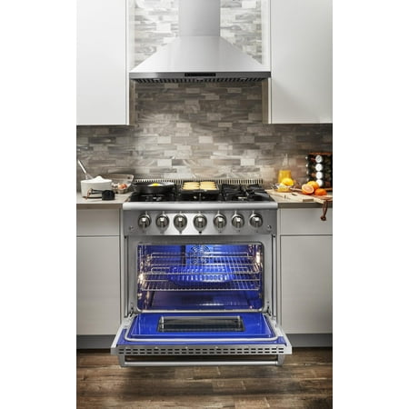 Thor Kitchen Hrd3606ulp 36" Wide 5.2 Cu. Ft. Capacity Freestanding Dual Fuel Range (Lp) -