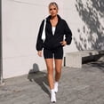 thumbnail image 6 of SUNBS Womens Fleece Jackets Zip Up Oversized Sweatshirts Winter Clothes Long Sleeve Sherpa Fall Outfits Fashion, 6 of 7