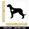 thumbnail image 2 of Irish Wolfhound Dog with Heart Self-Inking Rubber Stamp Ink Stamper - Fuchsia Ink - Small 1 Inch, 2 of 7