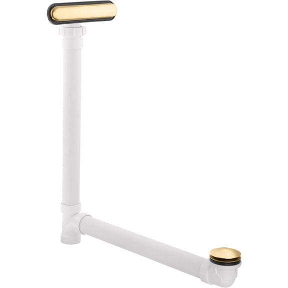 Kohler K-7272-2MB Clearflo Slotted Overflow Bath Drain, Vibrant Brushed Moderne Brass
