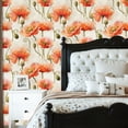 thumbnail image 2 of Vintage Floral Contact Paper Peel and Stick Wallpaper Botanical Watercolor Muted Tones Rustic Shabby Chic Canvas 23.6in x 9.8ft Self Adhesive Removable Wall Paper for Nursery Bedroom Cabinets, 2 of 8