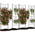thumbnail image 1 of QinaQin Pergola de Jardin en Métal de 5,5 Pi, Arche Résistante à la Rouille Noire pour Roses Grimpantes, Vignes, Fleurs et Écran d'Intimité, 1 of 7