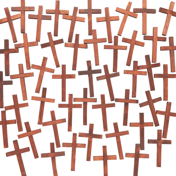 Bulk Mini Crosses, Home Decor, Party Supplies, 48 Pieces