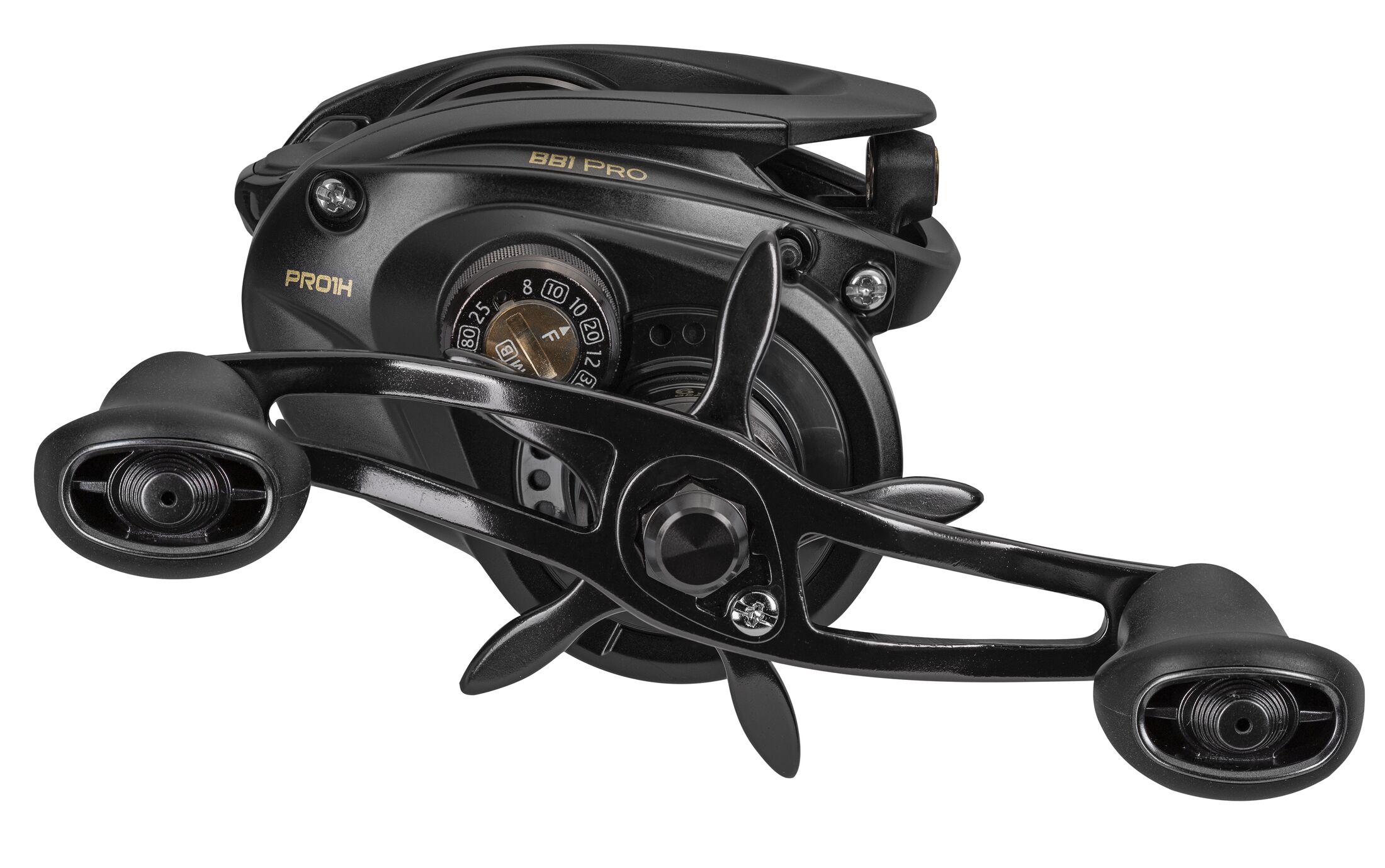 Lew's BB1 Pro Baitcast Fishing Reel, 6.2:1 Gear Ratio, Right-Hand Retrieve, Black