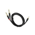 thumbnail image 5 of 100/200/300cm 3.5mm TRS to Double 6.35mm TS Mono Audio Cord Y Splitter Cable for Power Amplifiers Mixing Consoles, 5 of 11
