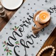 thumbnail image 1 of Grey Christmas Trees Table Runner 48 Inches Long - Winter Xmas Colorful Pine Snowflakes Kitchen Dining Burlap Linen Tablerunner for Small/Round/Square/Wedding/Coffee/Dining Table Party Décor 13 x 48, 1 of 7