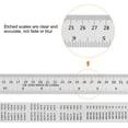 thumbnail image 4 of Steel Ruler 40cm 16 Inch & 60cm 24 Inch Metal with Conversion Table, 2 Pieces, 4 of 6