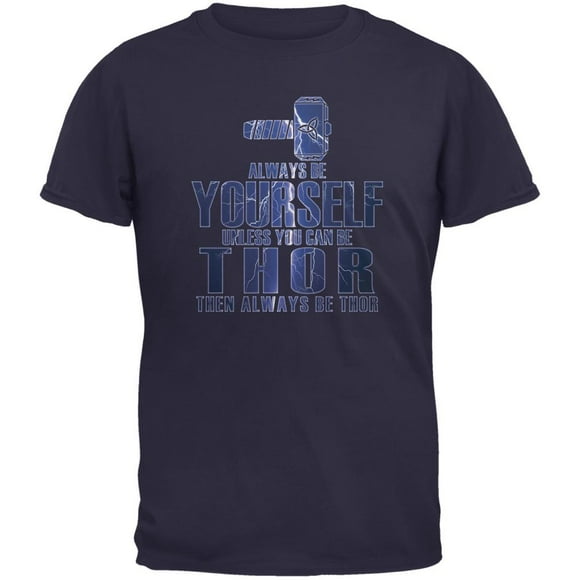Always Be Yourself Thor T-Shirt Bleu Marine pour Adulte